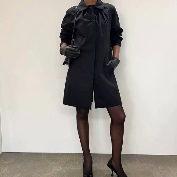 Peahcy den the cheri trench coat in Black - Picture 3 of 4